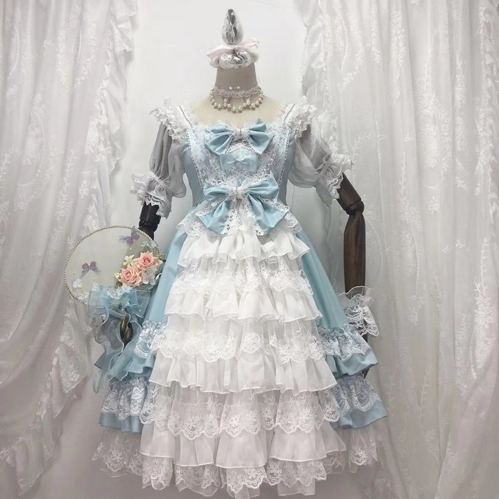 lolita服装日常软妹衣服自拍换装馆摄影...
