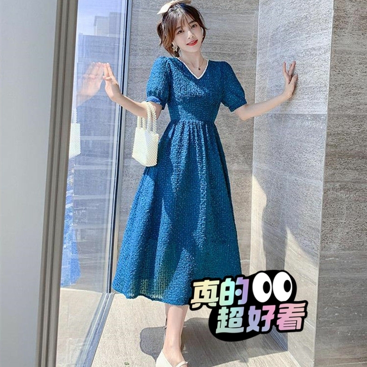 梦幻星空高端定制女装轻奢长裙显瘦显高气质礼...