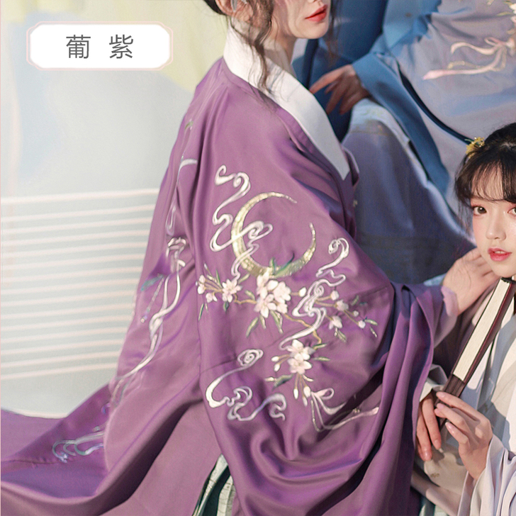 东月棠 店铺同名款平价汉服明制披风女绣花大...