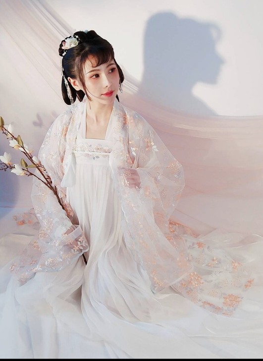 [出]东月棠春樱白齐胸汉服s