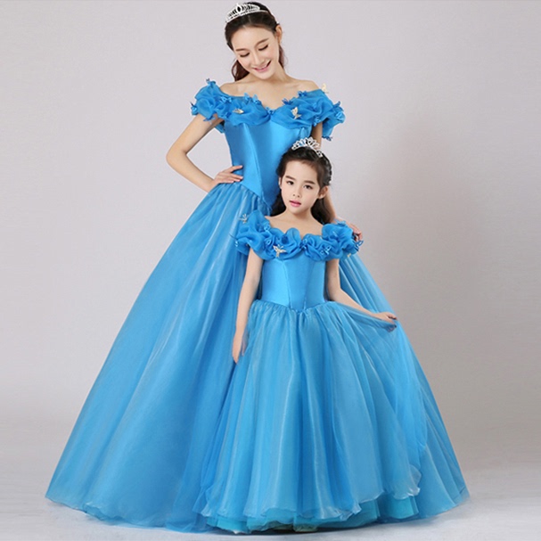灰姑娘公主裙儿童晚礼服