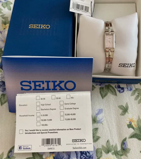 SEIKO精工 女士手表 防水 全新 美国...