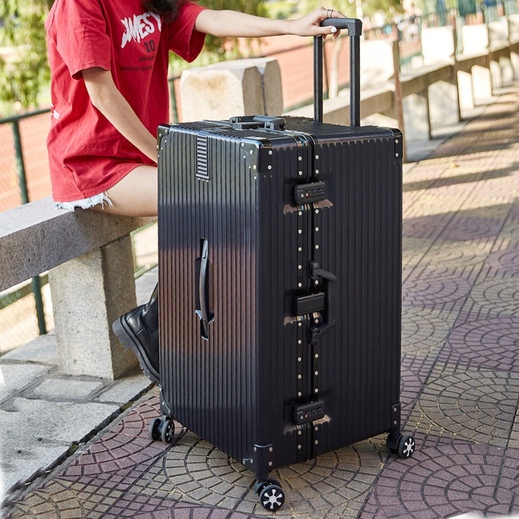 超大行李箱32寸大容量密码铝框拉杆旅行箱女...