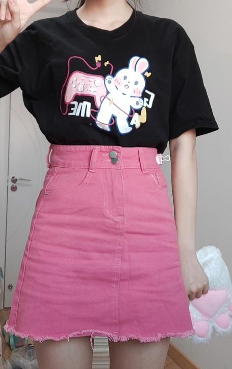 玫粉色裙子 腰围大了 半包邮 两件及以上包...