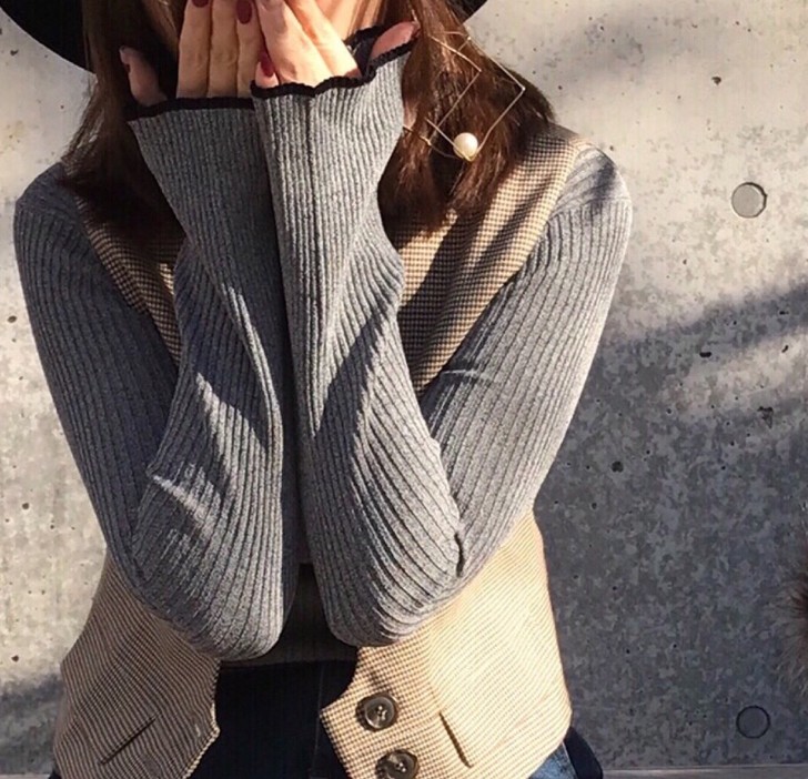 全新吊牌在陈艾佳C estParti韩版灰...