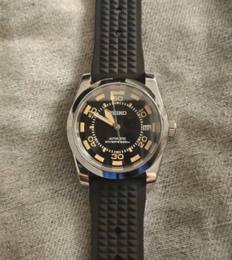 精工DIY改装定制复古手表 36mm表壳透...