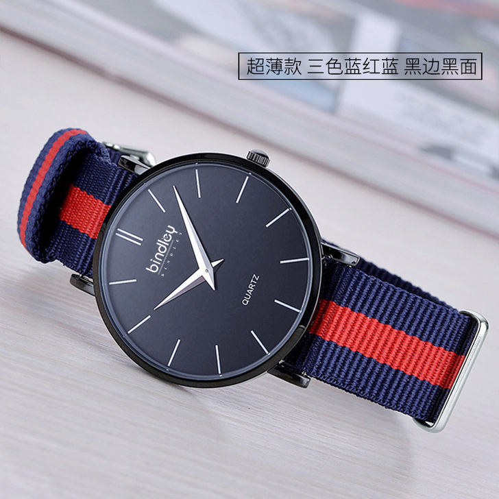 公务员考试用手表男初中高中学生潮流静音青少...