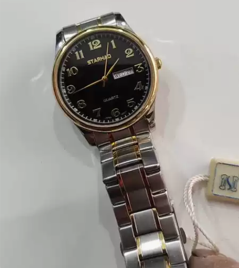 星豪男式石英表，不锈钢表带表壳，结实耐用。...