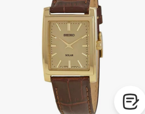 seiko精工SUP896男士太阳能复古方...