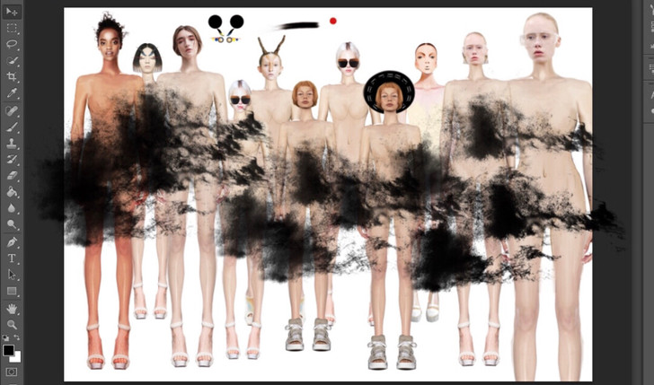 服装设计人体模特PS，男女模特，童装模特，...
