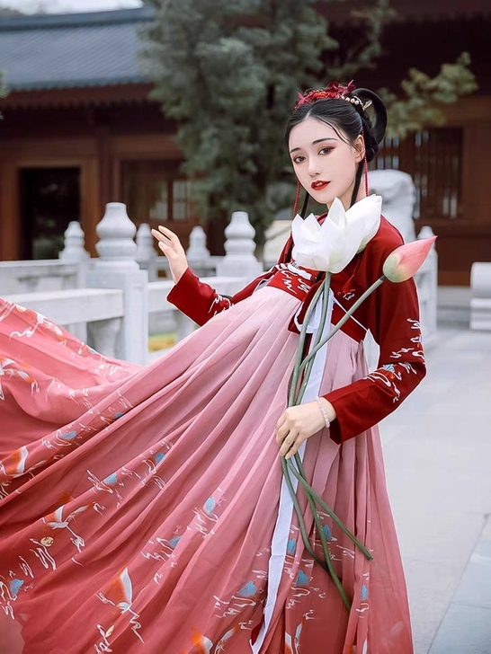 传统汉服齐胸襦裙日常 适用年龄：18-25...