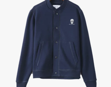 BLYB春秋季新款薄绒卫衣男士纯棉棒球服开...