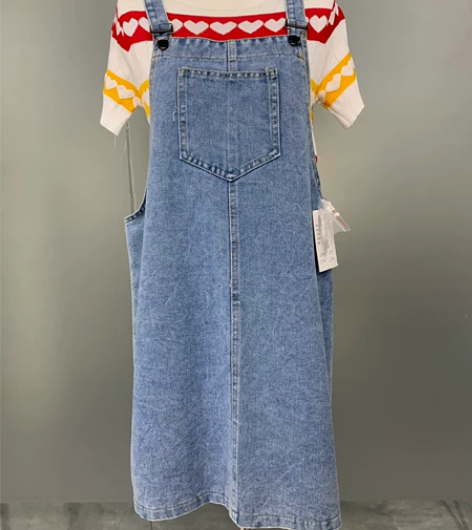 牛仔背带裙26包邮 100_123斤内
