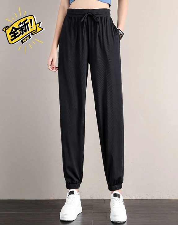 运动裤女宽松束脚仅剩10条秋季薄款khkh