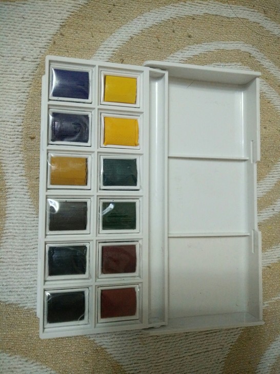 温莎牛顿12色套装，回血出，色号是色卡画#...