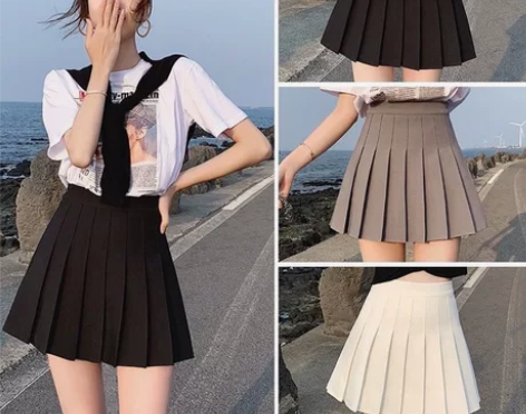 【清仓】百褶裙短裙女春夏季节新款半身裙新款...