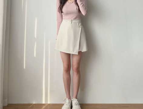 黑色裙裤半身裙女设计感夏季不规则短裙高腰显...