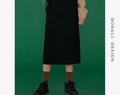 半身裙中长款女2020秋冬高腰a字裙冬天配...