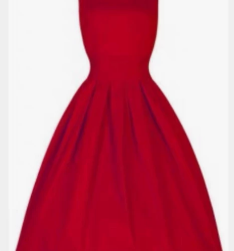 全新 均码 复古赫本风 收腰显瘦大摆裙蓬蓬...