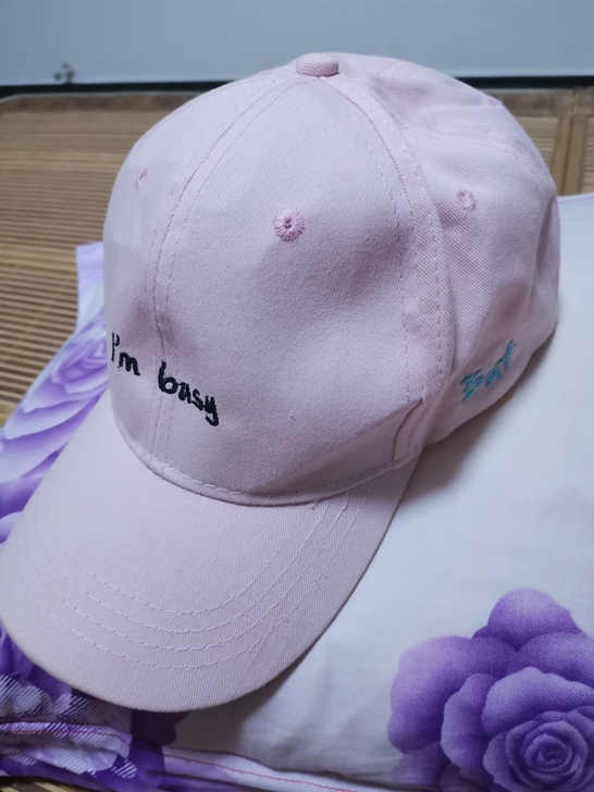 鸭舌帽潮英文刺绣