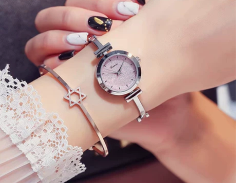 金米欧手表女学生细带小巧韩版简约女士手表时...