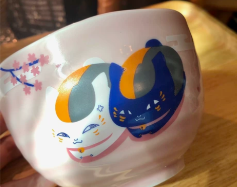 猫老师米饭碗陶瓷碗夏目友人账周边万代眼镜厂...