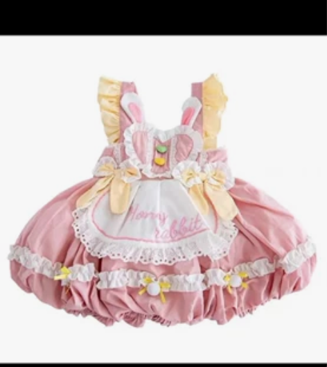 小女童洛丽塔吊带花苞裙110码全新 感兴趣...