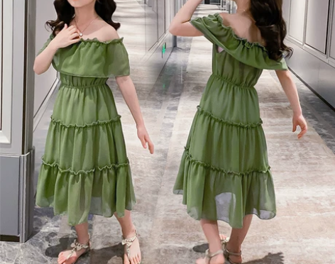 女童夏装连衣裙2021新款超仙小女孩长裙公...