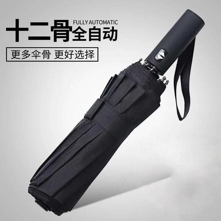 【亏本清仓】全新 折叠全自动雨伞十骨大号情...