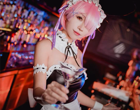 悠窝窝拉姆兔女郎 s码 有假发服装头饰 没...