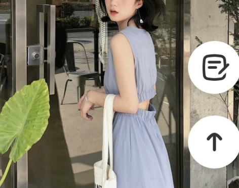 雾霾蓝连衣裙女收腰显瘦chic冷淡风极简小...