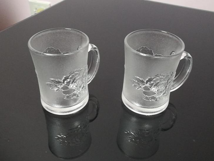 玉雕对杯，全新
