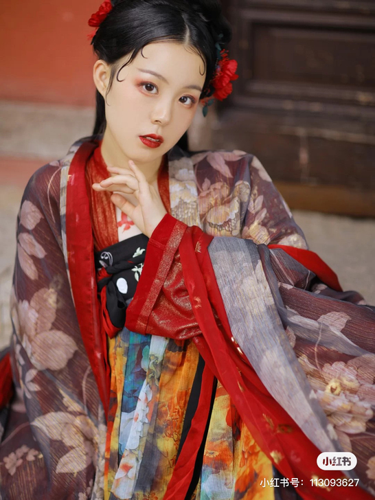 汉服出租｜司南阁胭脂汉服唐制全套M码