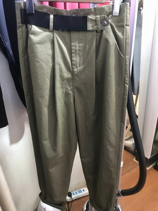 显瘦好版型春夏季韩版宽松高腰工装裤女哈伦裤...