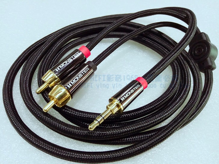 怪獸1000A3.5轉RCA雙蓮花音頻信號...