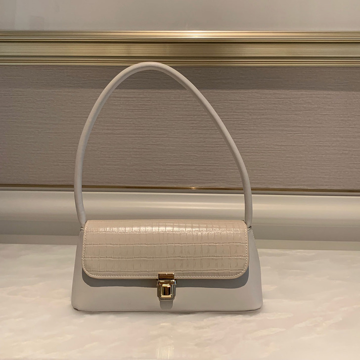 SYT高品质手提女包港风复古腋下锁扣小包包...