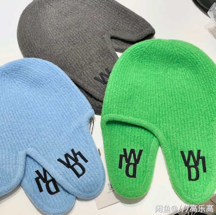 闲置:We11雷锋帽,颜色:天空蓝,全新的...