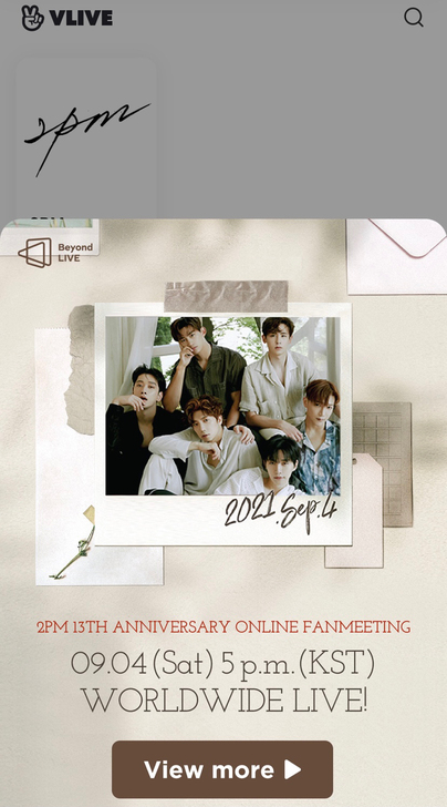 2PM VLIVE 13周年 线上演唱会 ...