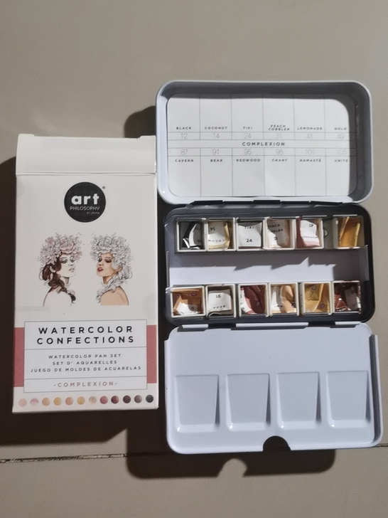 prima固体水彩空盒