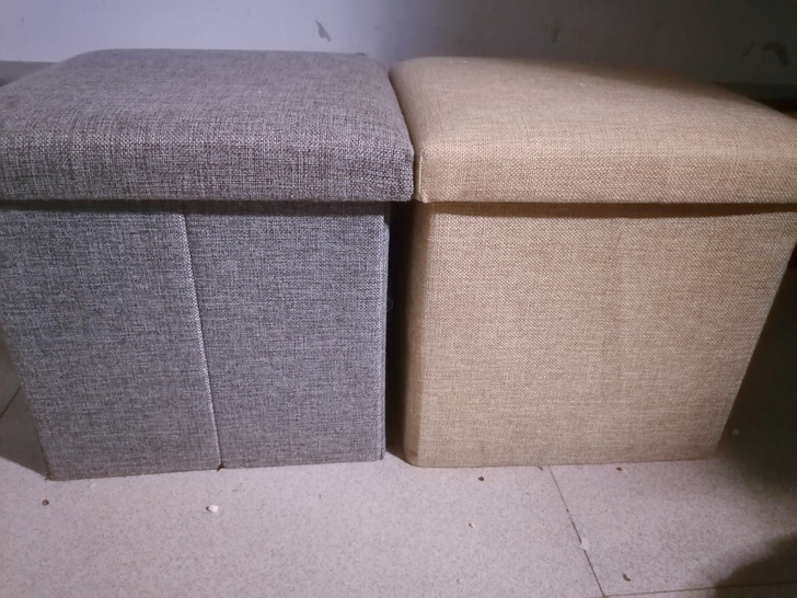 长方形收纳凳子储物凳折叠收纳箱可坐家用多功...