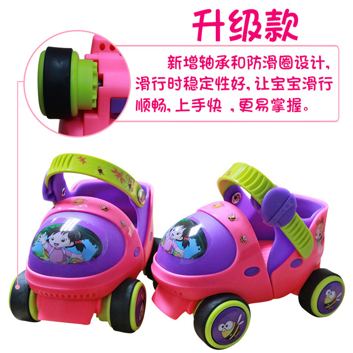 玄凌溜冰鞋儿童旱冰鞋滑冰鞋男女孩轮滑宝宝玩...