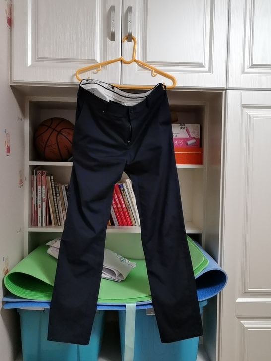 蓝色180/86码蓝色九牧王休闲裤95新