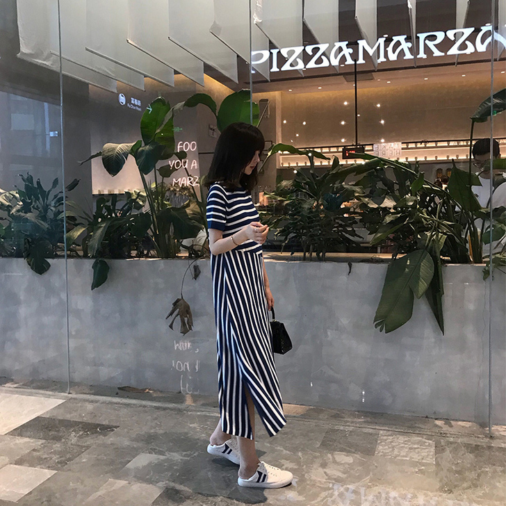 姿女阁 连衣裙 针织面料 颜值高