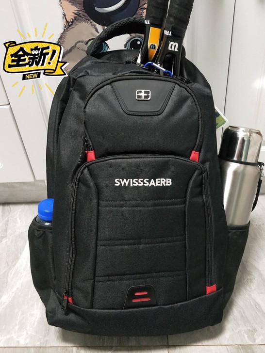 【清仓处理】17寸瑞士军刀双肩包男士背包大...