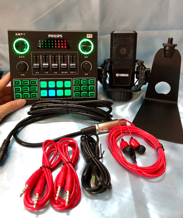 飞利浦直播声卡唱歌手机专用神器录音设备全套...