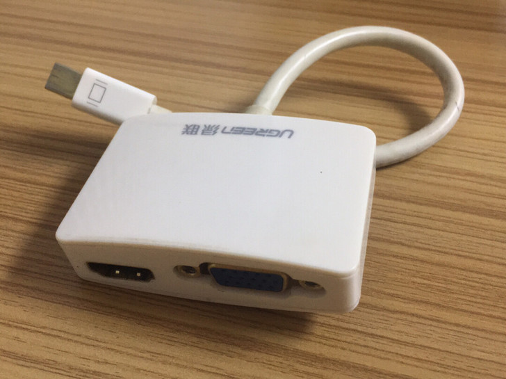 绿联 miniDP转HDMI/VGA转接头...
