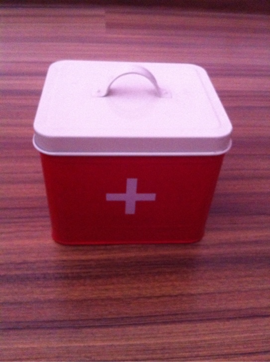 铁皮药箱 家庭保健箱 小号