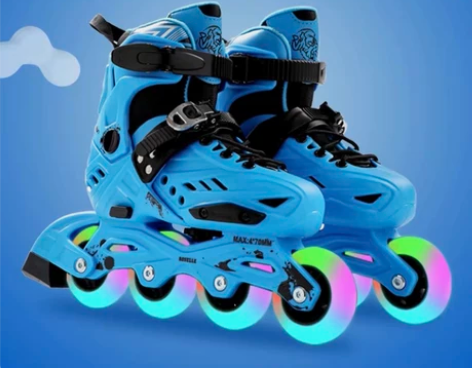 溜冰鞋儿童初学者全套装轮滑鞋男女童滑冰鞋专...
