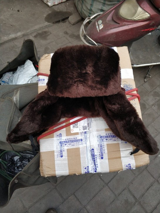 正品85式87式羊剪绒皮帽高寒区护鼻冬季棉...