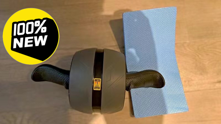 (送跪垫）自动回弹健腹轮腹肌轮男女收腹滚轮...